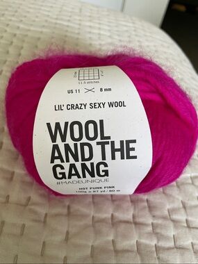 wool and the gang lil’ crazy sexy wool pink 100g 100% wool